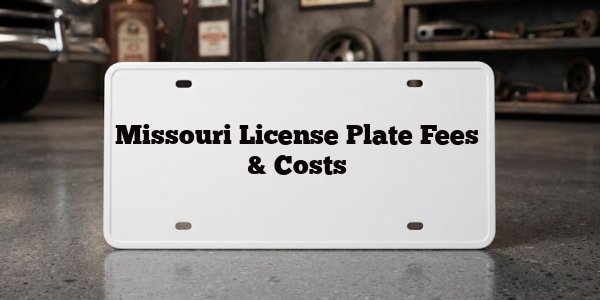 Missouri License Plate Fees & Costs