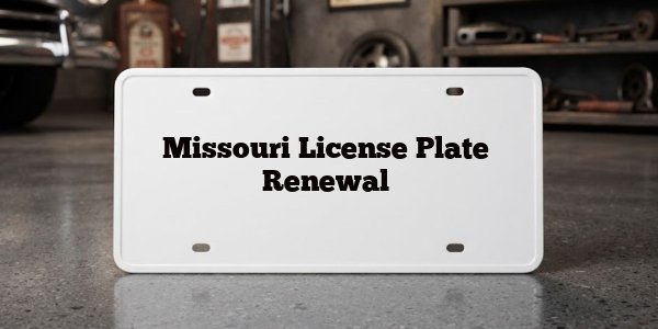 Missouri License Plate Renewal