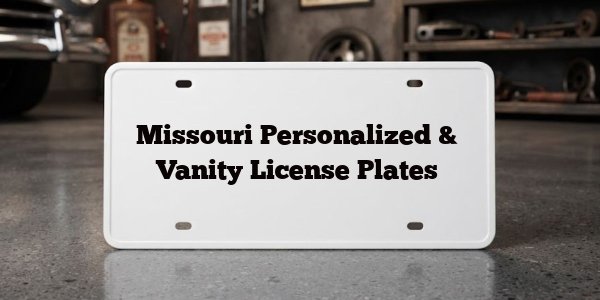 Missouri Personalized & Vanity License Plates